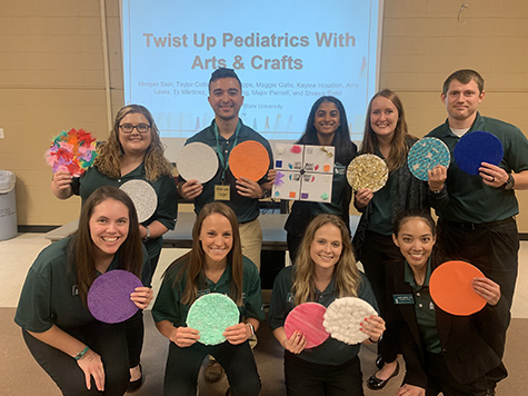 NSU OT students with crafts NSU OT students with crafts