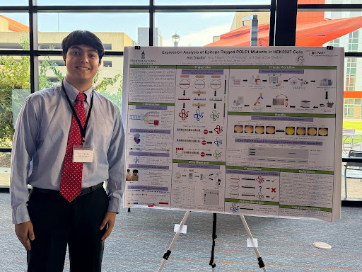 High school student, Arin Tripathi presenting his summer research