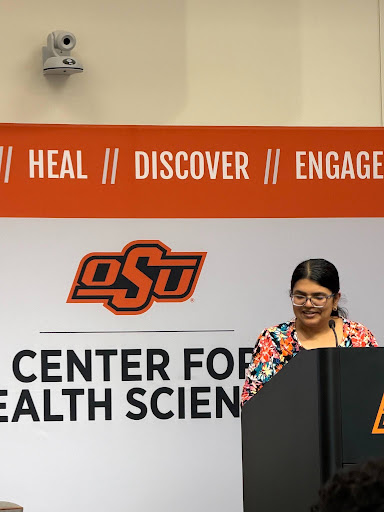 Dr. Janaki Iyer hosts one of the events at the annual Joint meeting of TABERC, Heartland Physiologists Society, and Tulsa Chapter of Society for Neuroscience.