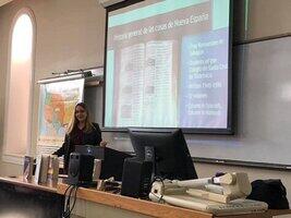 Dr. Sarah Lowman presenting