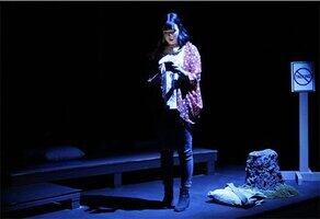 NSU Drama student actor on stage