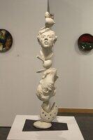 Head Totem ceramic piece by Shin Yeon Jeon