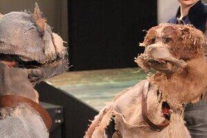 NSU Drama puppets of two dogs