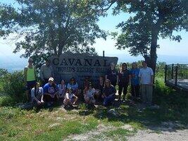 Dr. Linda Wilson and students at Cavanal Hill