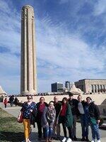 History club students at WWI Museum in Kansas City