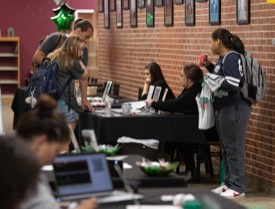 students and vendors as NSU Study Abroad Fair