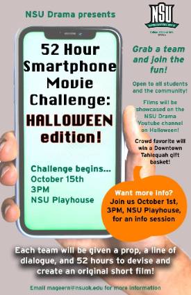 NSU Drama Presents 52 Hour Smarthphone Move Challenge: Halloween Edition poster