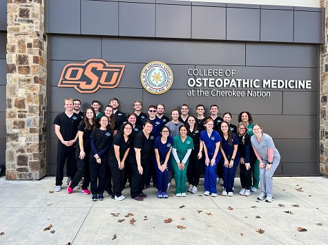 Optometry students at OSU educational lab
