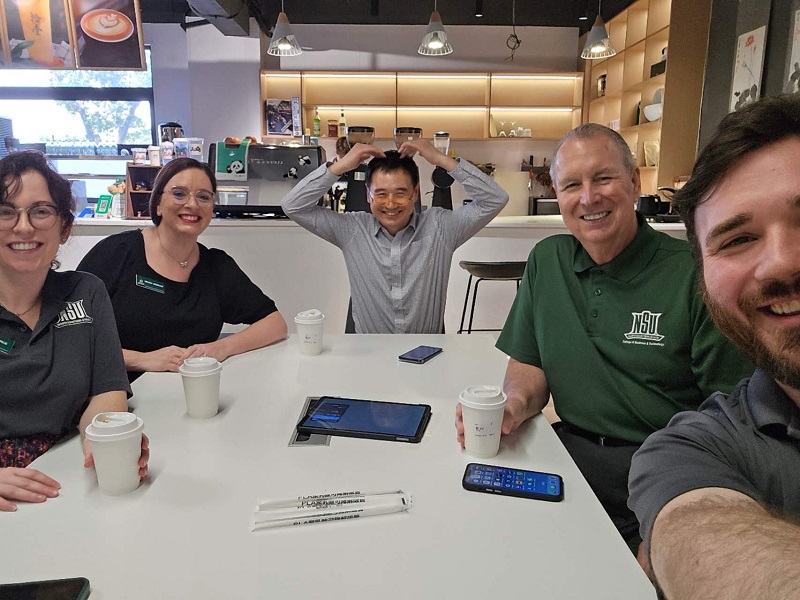 Sydney Nichols Rice with other NSU faculty