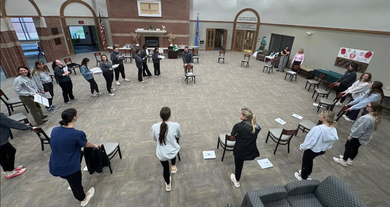 OT students during the Matter of Balance program OT students during the Matter of Balance program