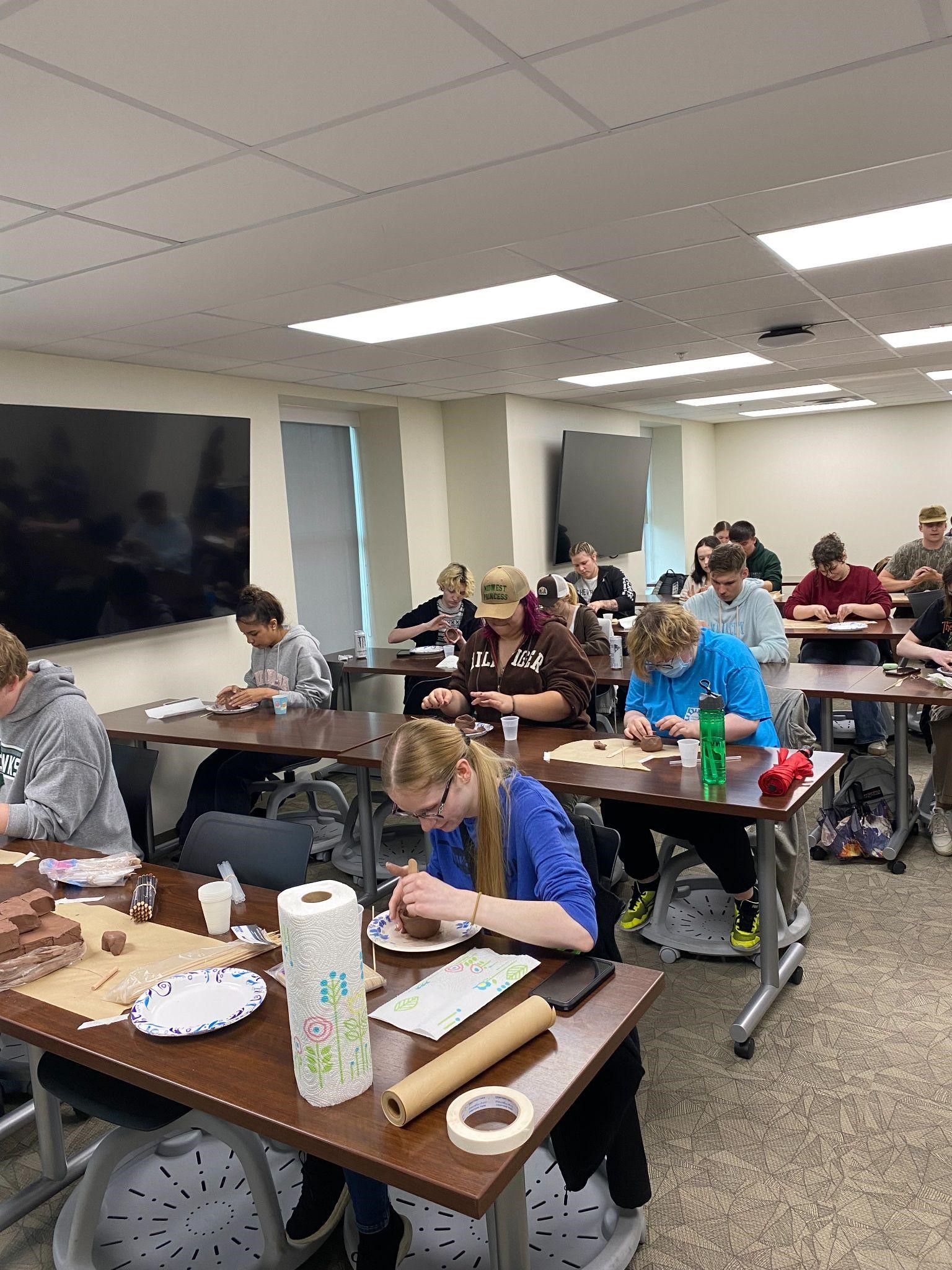 , students synthesized what they learned about pottery making, culture, and water to create their own ceramics , students synthesized what they learned about pottery making, culture, and water to create their own ceramics