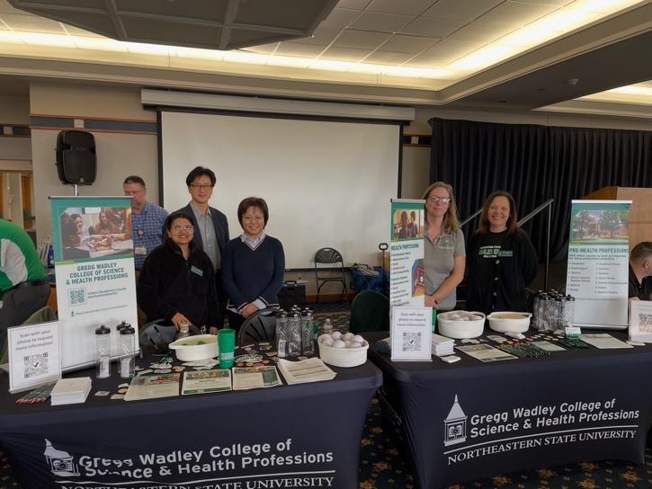 The College of Science and Health Professions faculty (Drs. Janaki Iyer, Sean Kim, Weihuan Zhao, Dianne Kirk, and Wendi Middleton) participated in TCC Transfer Day organized at Tulsa Community College’s Metro campus.