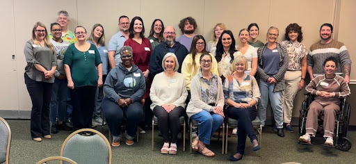 NSU School of Social Work's first cohort to be trained in EMDR. Group picture. 