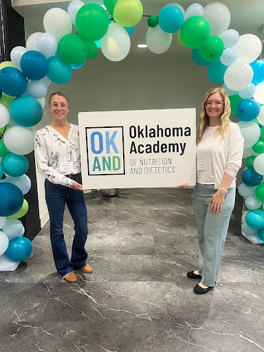 Dr. Katy Fuller and Mrs. Cara Ragsdale at the OkAND event.