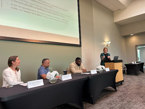 Dr. Laura Latta, Executive Director of the Tulsa Higher Education Consortium, Speaks at the NSU Computer Science Luncheon Event on April 17, 2026