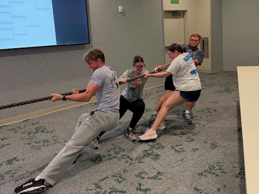 1st year students Andrew Barron, Hagan Baccus, Hayley Garcia, and Logan Evans