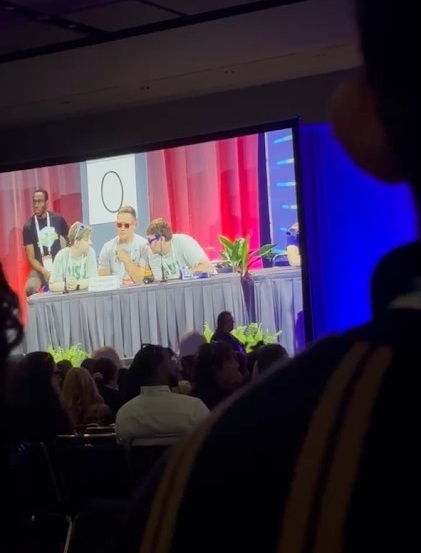 Students competing in the challenge bowl