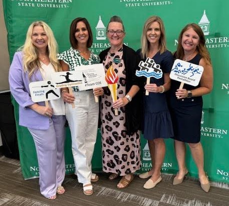 Dr. Kim Phillips (Early Childhood Education), Dr. Jodi Legnon (Early Childhood Education), Dr. Barbara Jones (School Administration), Dr. Samantha Evans (Elementary Education), and Dr. Brandy McCombs (Elementary Education).