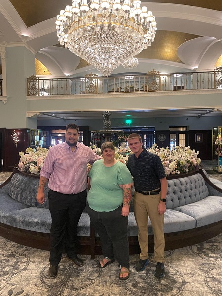 (left to right) Ben Woolen, Dr. Lizz Waring, and Brock Sellars at the International Botany conference.