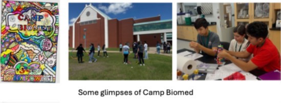 Students participating in Camp Biomed