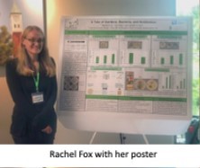 Rachel Fox with her poster