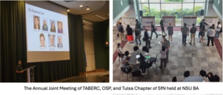 Participants in conference room at TABERC, OSP, and Tulsa chapter of SFN
