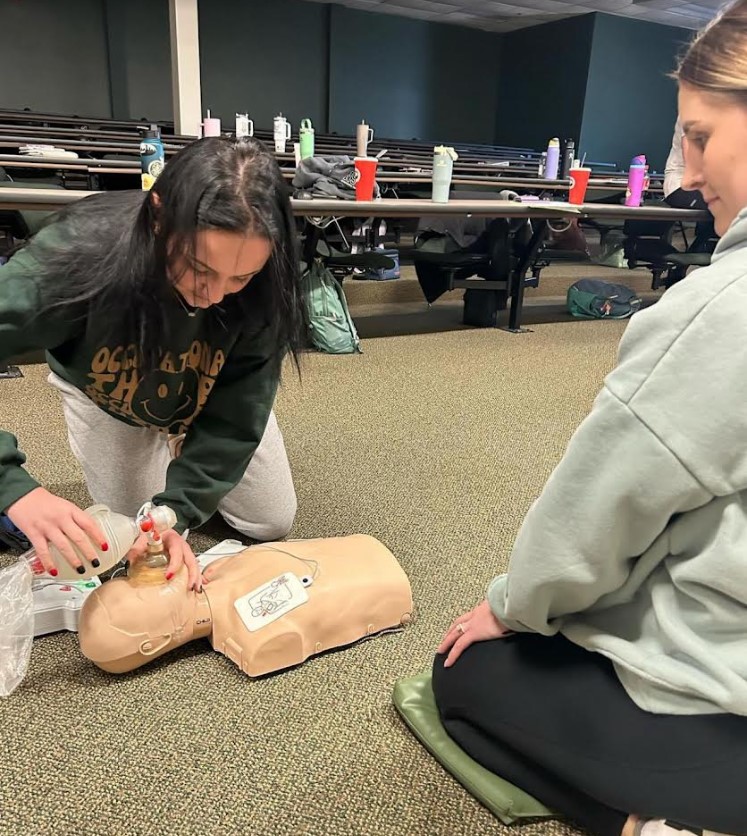 BLS-CPR training with Dr. Ruskoski.