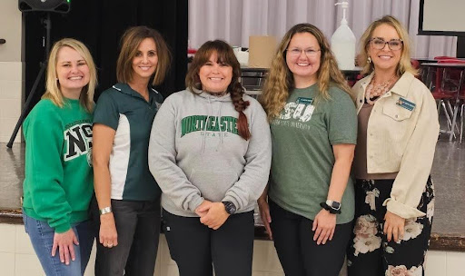 Dr. Been, Dr. Legnon, a Teacher Candidate, Dr. Gleason, and Dr. Hobson