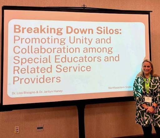 Dr. Lisa Bisogno at the Council for Exceptional Children Teacher Education Division conference