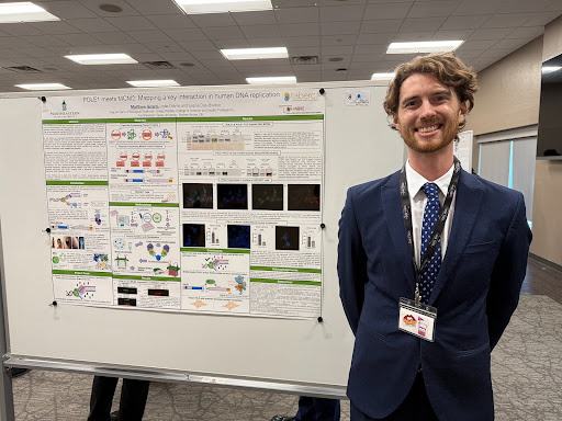Matt Girard from the Das-Bradoo lab presented his research at the University of Oklahoma Cell Biology Symposium.