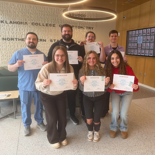 Pictured left to right: Front row: Cate Hoselton, Jayden Lazzari, Ariel Fowler Back row: Tait Garroutte, Chase Bowerman, Layne Fowler, Benjamin Hill