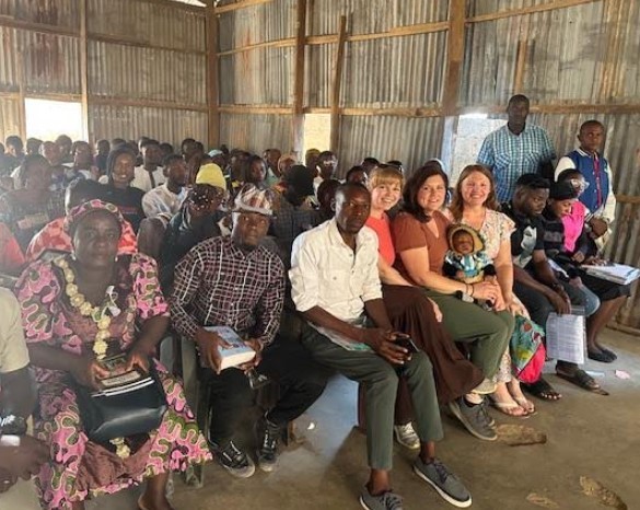 Dr. McCombs presenting to local educator in Nigeria