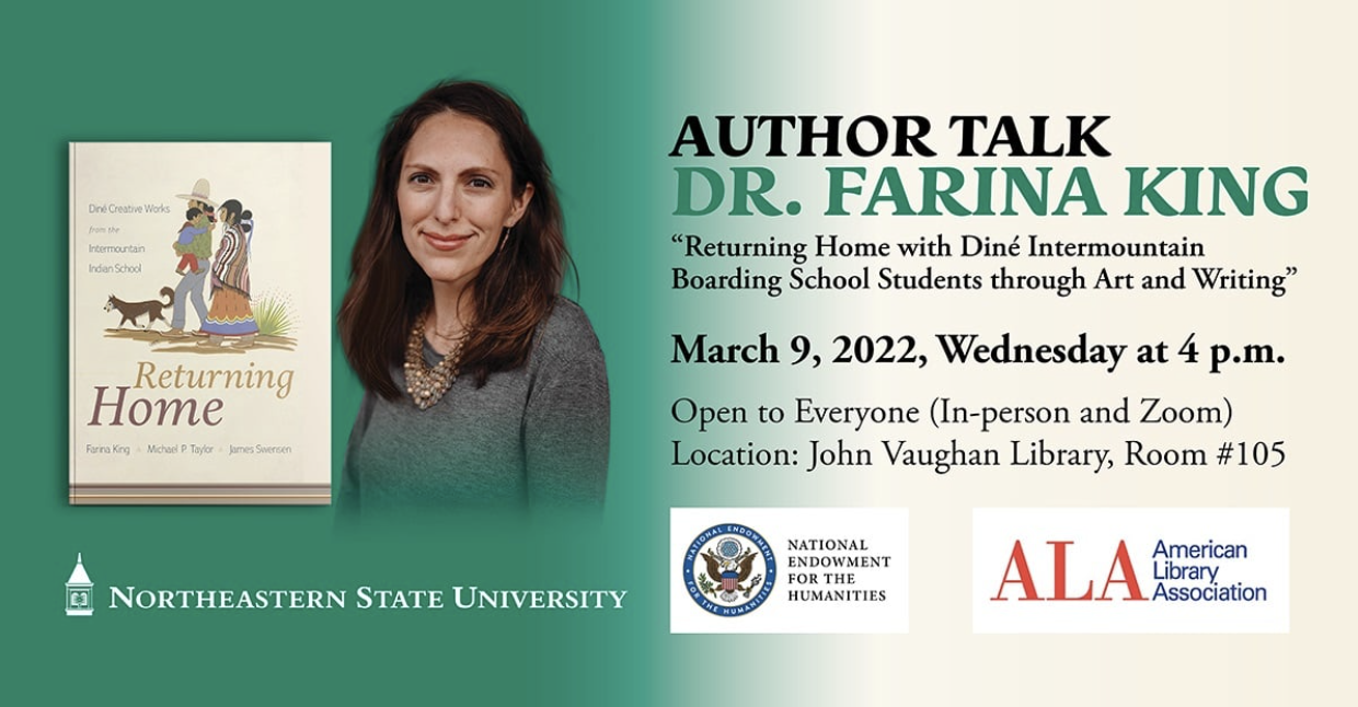 Author Talk Dr. Farina King March 9, 2022 event poster