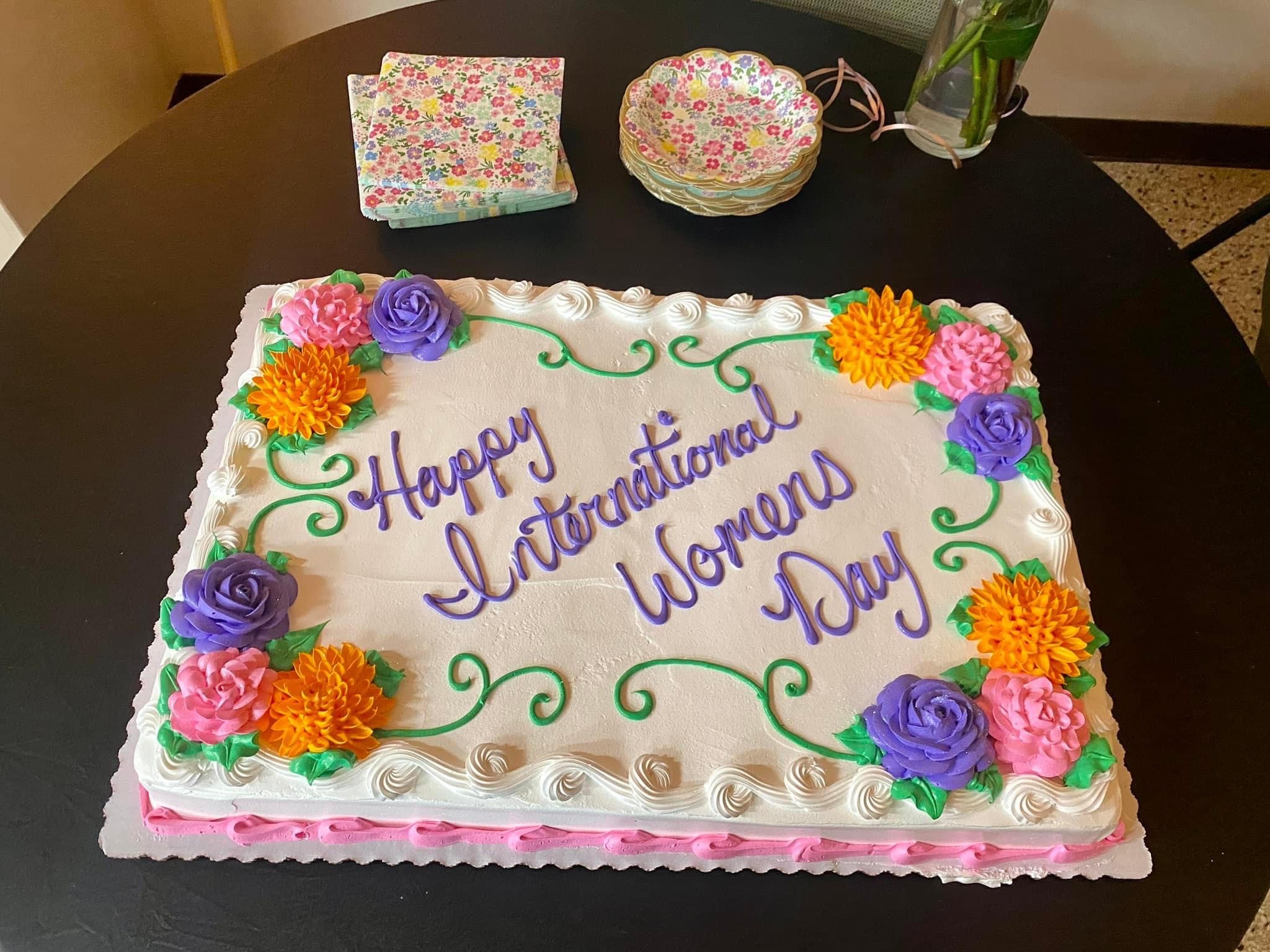 Happy International Women's Day Cake