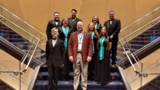 Dr. Jeffery Wall with vocal students