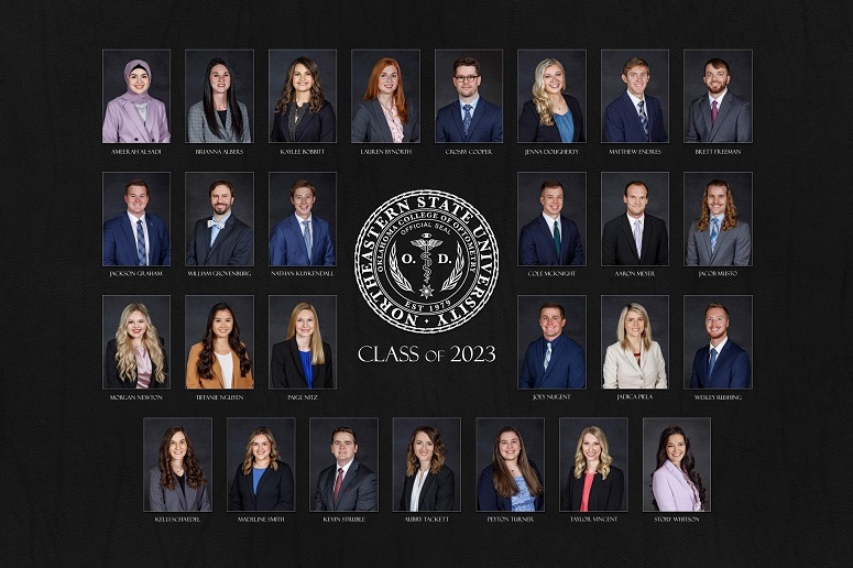 class photos for the 27 optometry doctors