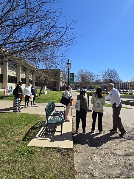 Dr. Roy Wood and students