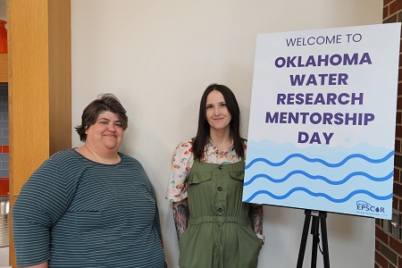 Dr. Waring at the Oklahoma Water Research Mentorship Day event.