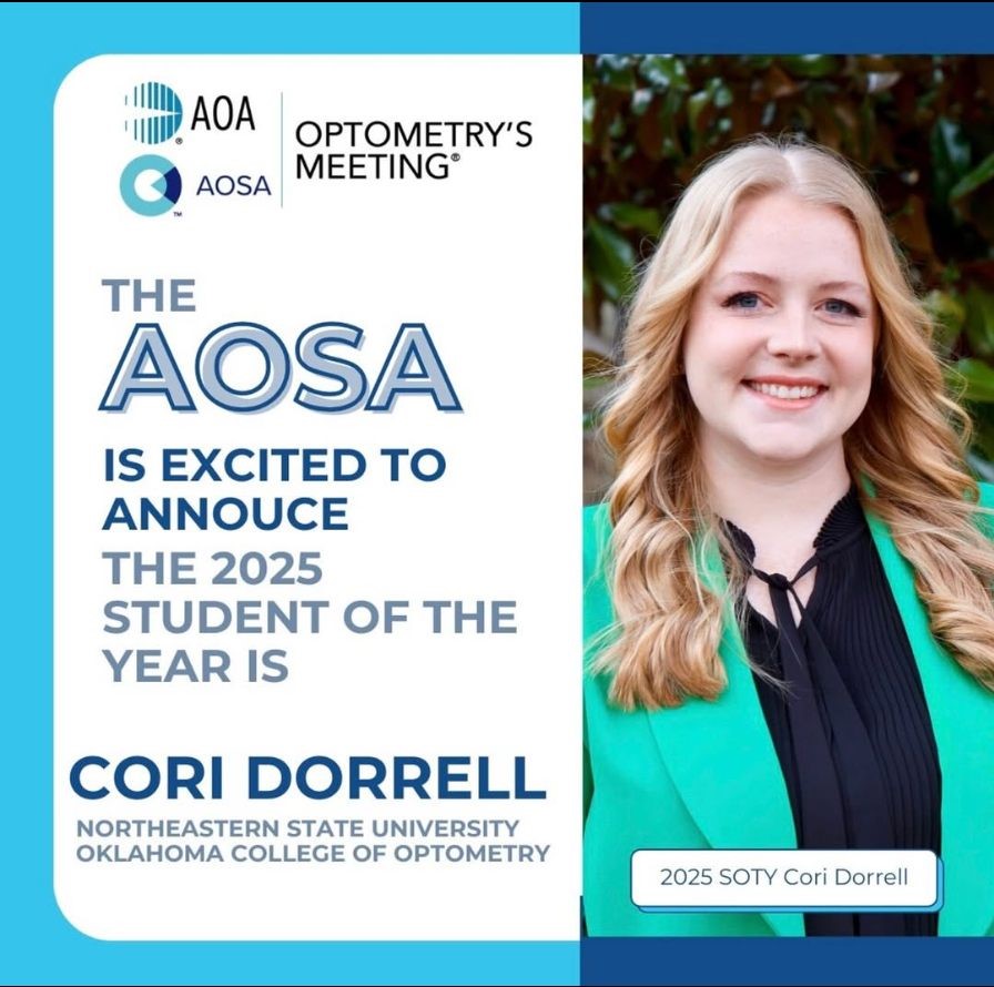 AOSA 2025 Student of the Year Cori Dorrell promotional poster