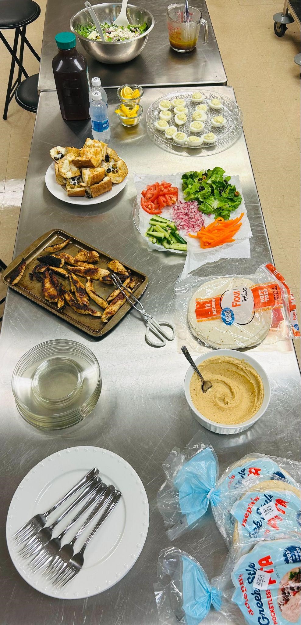 Showcase of food made for event