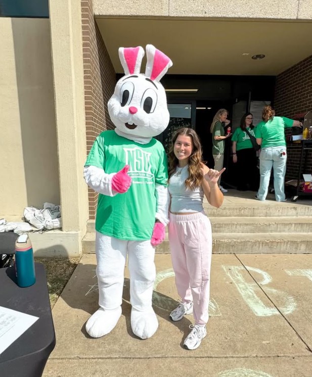 Easter Bunny and CBT student Isabella Pettit Easter Bunny and CBT student Isabella Pettit