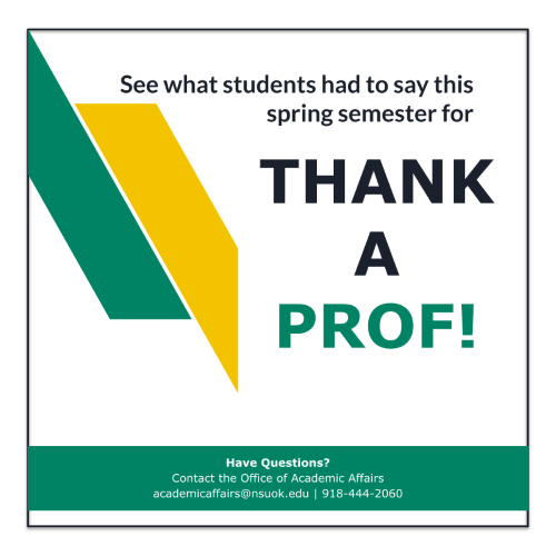 Thank a Prof Signage 