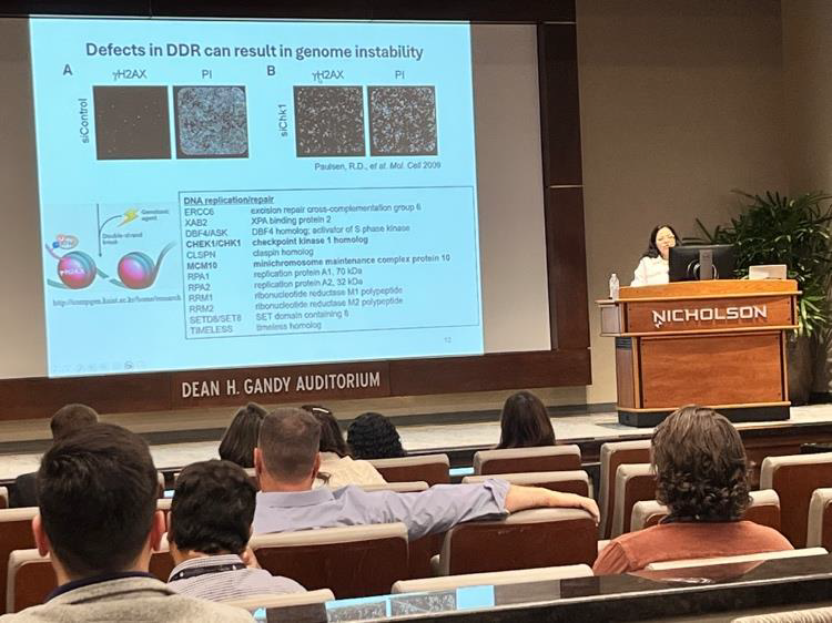 Dr. Das-Bradoo gave an oral presentation at the Cell Biology Symposium at OUHSC 