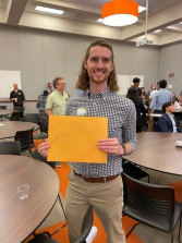 Matt Girard won first place in the undergraduate poster category 