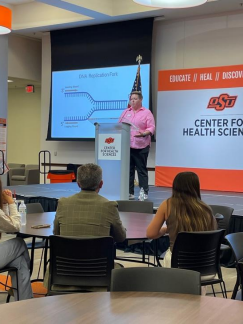 Lisa Longden gave an oral presentation at the TABERC meeting held at Oklahoma State University- Center for Health Sciences in Tulsa