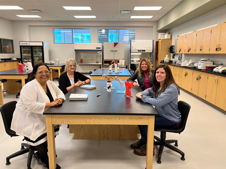 Science teachers from Jay Public Schools with Dr. Das-Bradoo 