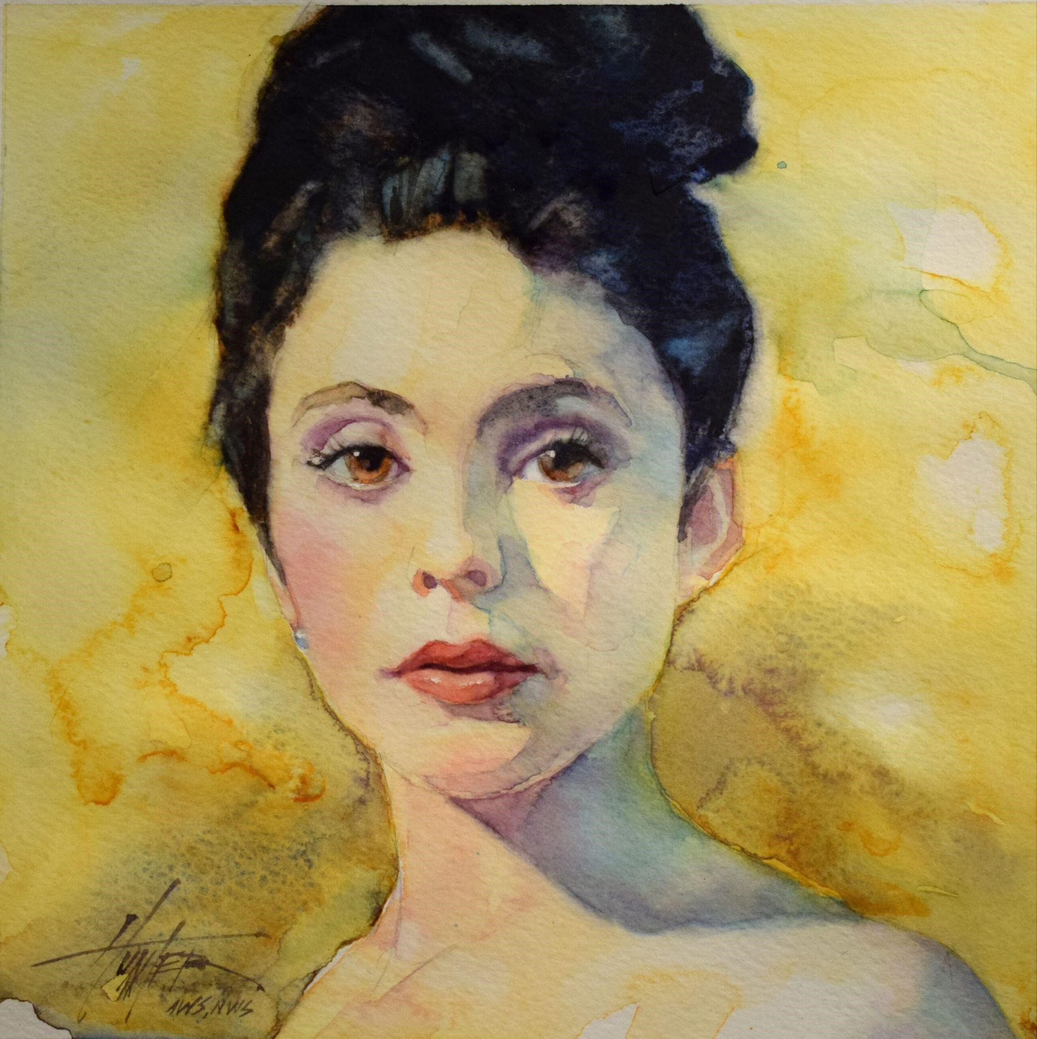 "Elorah" Watercolor painting by Lance Hunter