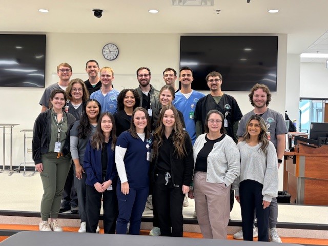 NSUOCO students, residents, and faculty members participated in OSU-COM eye labs.