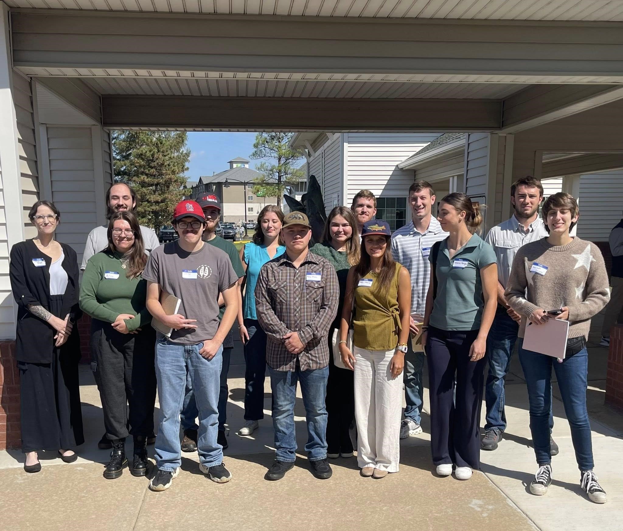 From left to right: Cheyanne Olson, Seth Thibodeau, Riley Mccafferty, Ava Money, Courtney Huckbay, Alex Roath, Will Bergner, Levi Malone Front row: Kilee Colclasure, Cale Ingle, Kovey Woods, Josie Moore, Rebecca Partyka, Aminah Ganim