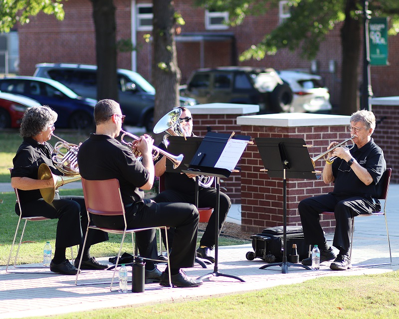 Music during the 9/11 Ceremony of Remembrance. Photo by Jayden Milton.